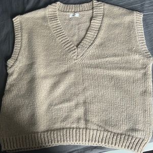 oversized knit vest